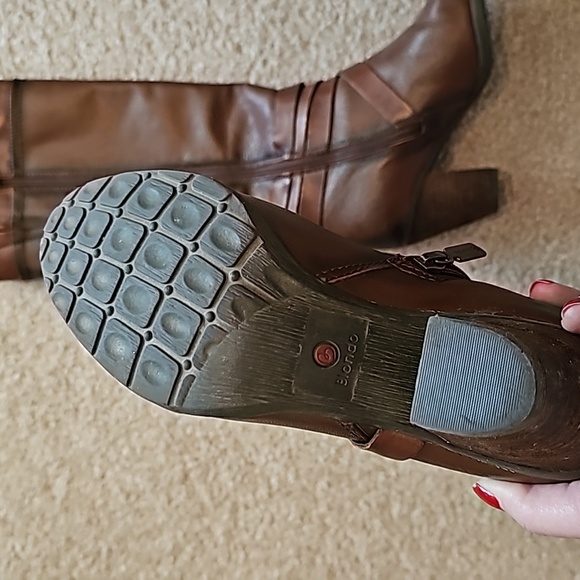 Blondo brown leather aqua protect felt lined boots size 8.5 euc - Picture 4 of 6